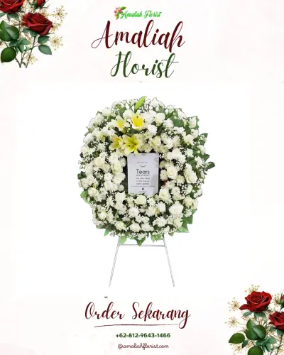 Krans Bunga Duka Cita di Pasuruhan